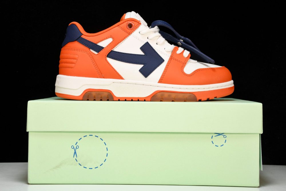 Off-White Out Of Office OOO Low Top 'Orange White Blue' - Image 29