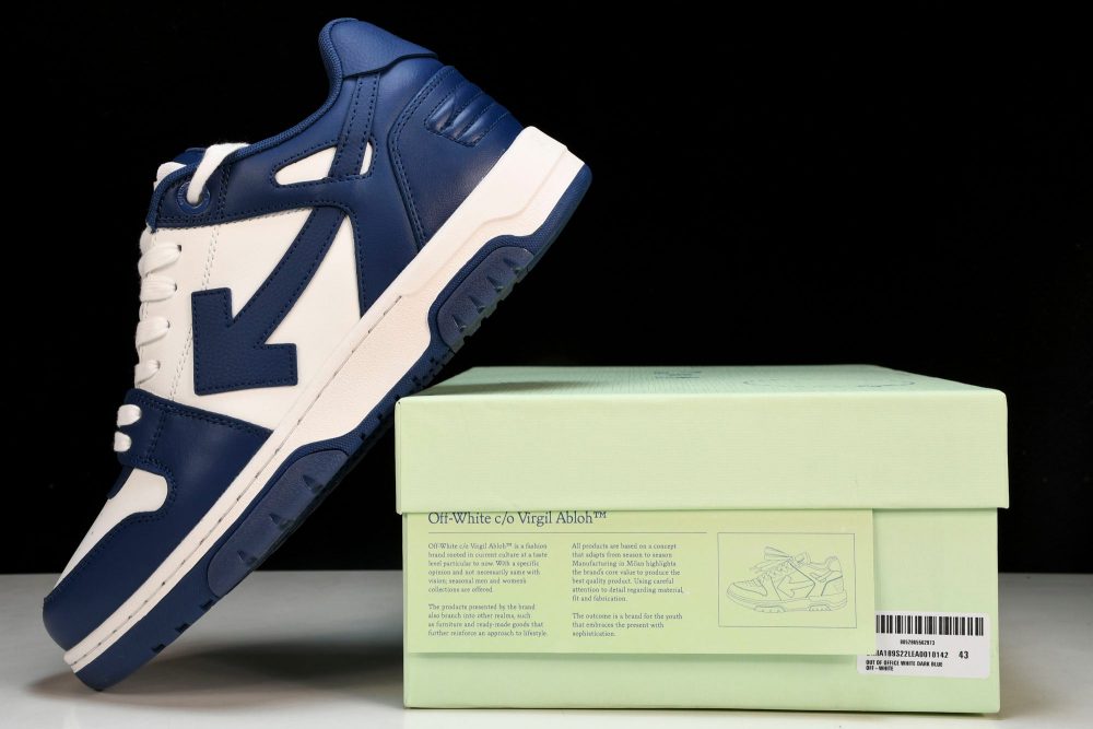 Off-White Out Of Office OOO Low Top 'Dark Blue White' - Image 27