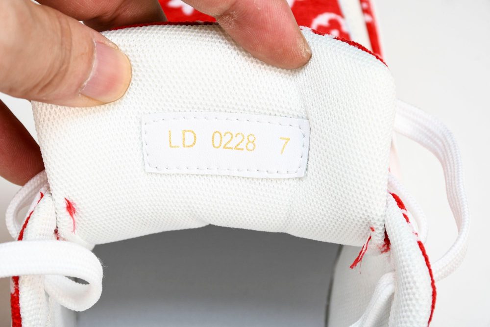 Louis Vuittоп Trainer Low 'Red Monogram Textile' - Image 12