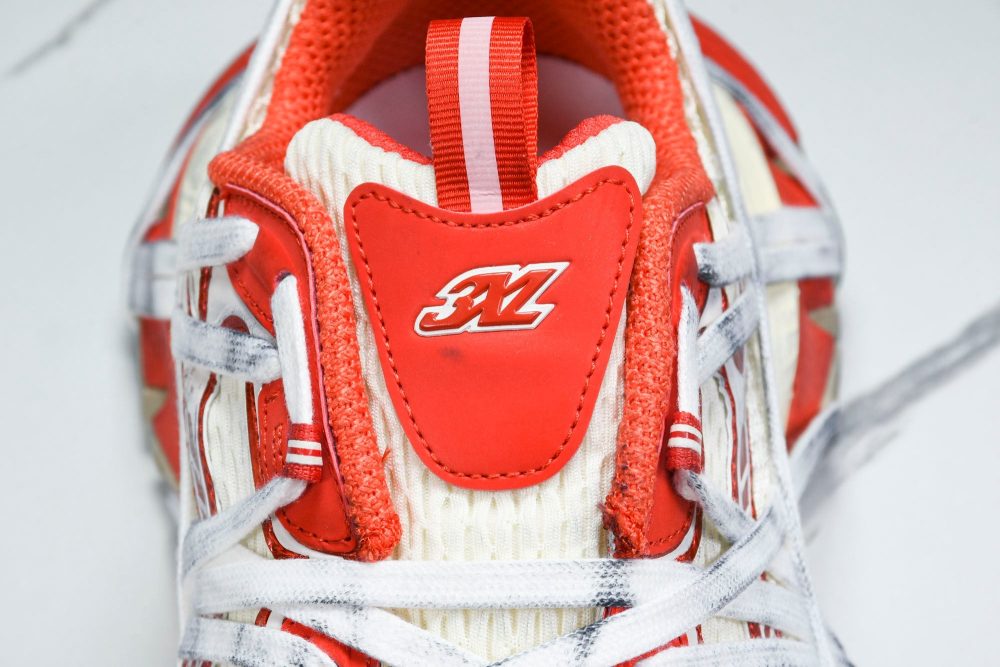 3XL Sneaker Extreme Lace 'White Orange' - Image 11