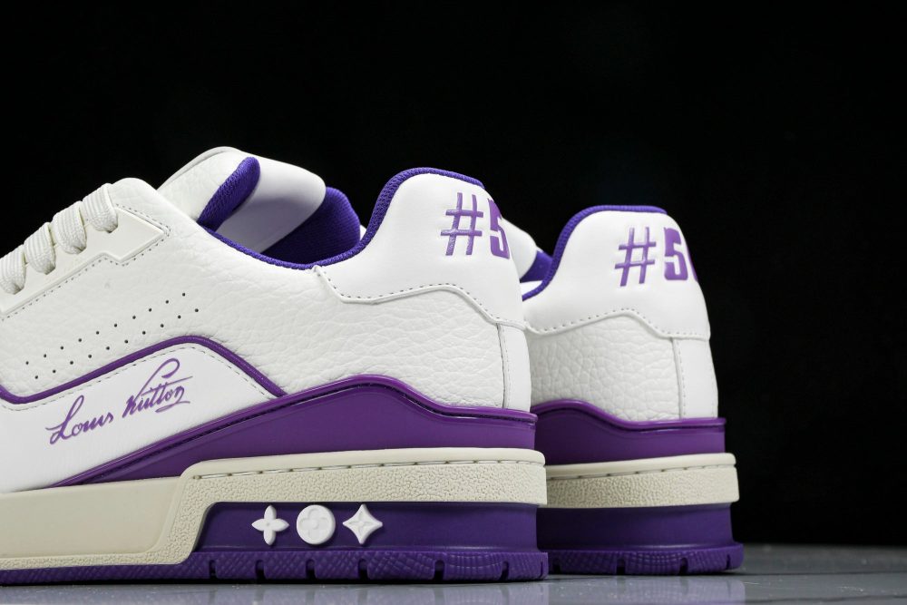 Louis Vuittоп Trainer Low 'Signature White Violet' - Image 8