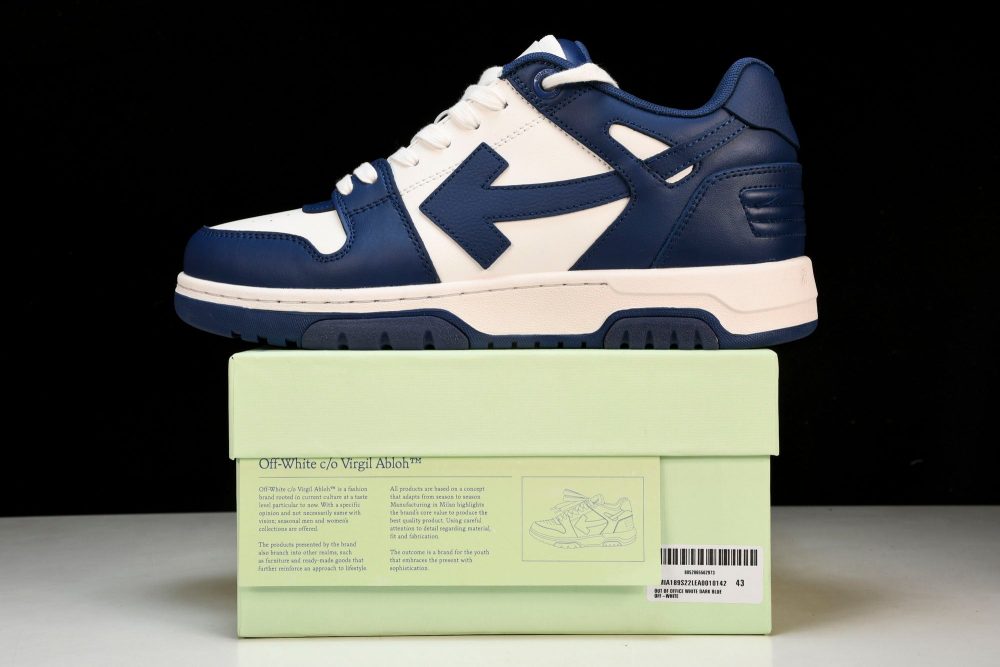 Off-White Out Of Office OOO Low Top 'Dark Blue White' - Image 28