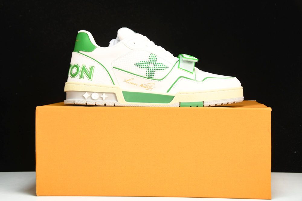 Louis Vuittоп Trainer Low Velcro Strap 'Green Mesh' - Image 28