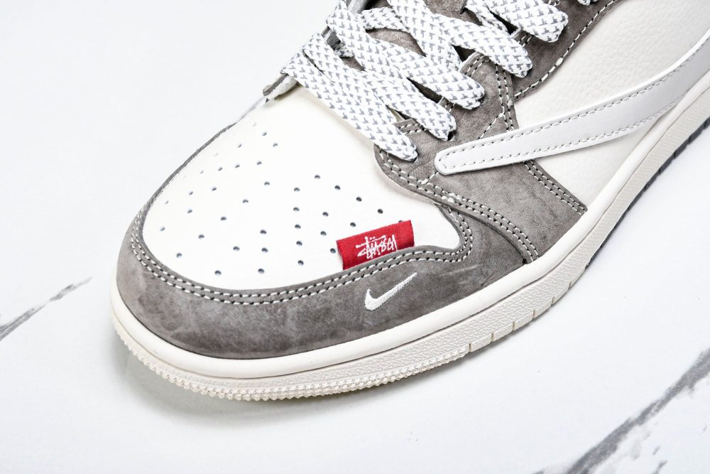 Travis Scott AJ1 Low x Stussy 'Neutral' (Custom) - Image 9