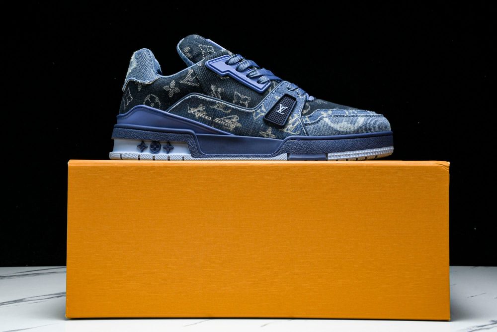 Louis Vuittоп Trainer Low 'Blue Denim Monogram Textile' - Image 19