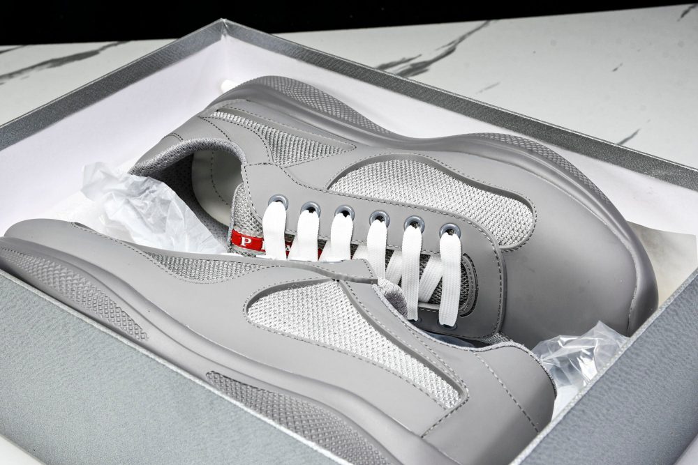 Prada America's Cup Sneaker Soft Rubber 'Steel Grey' - Image 30