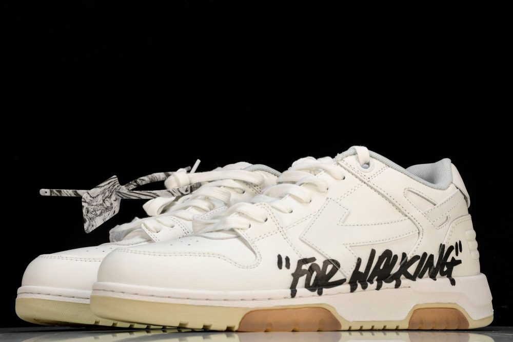 Off-White Out Of Office OOO Low Top "For Walking" - White Black - Image 2