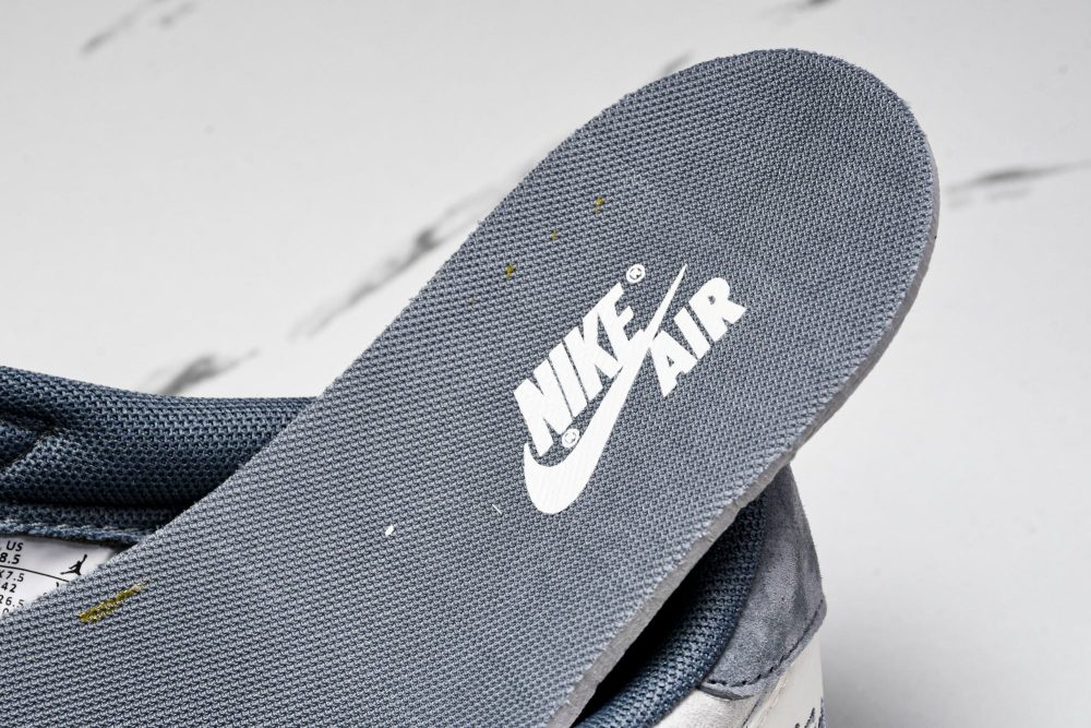 Travis Scott AJ1 Low x Stussy 'Grey White' (Custom) - Image 14