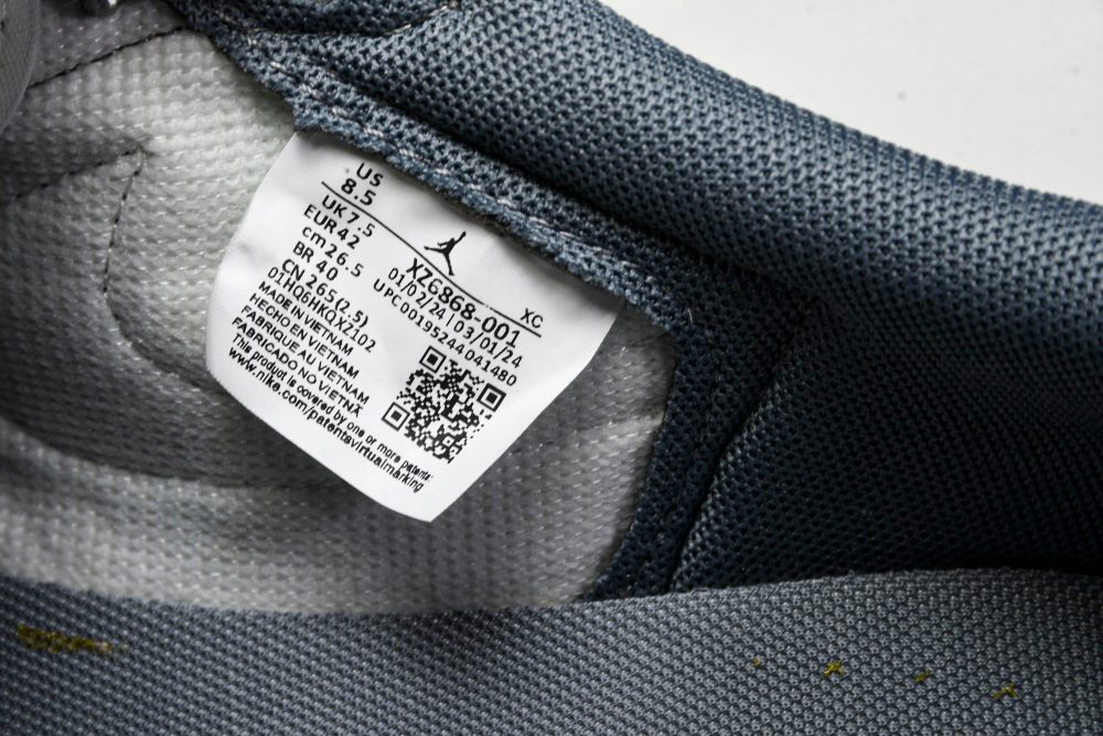 Travis Scott AJ1 Low x Stussy 'Grey White' (Custom) - Image 13