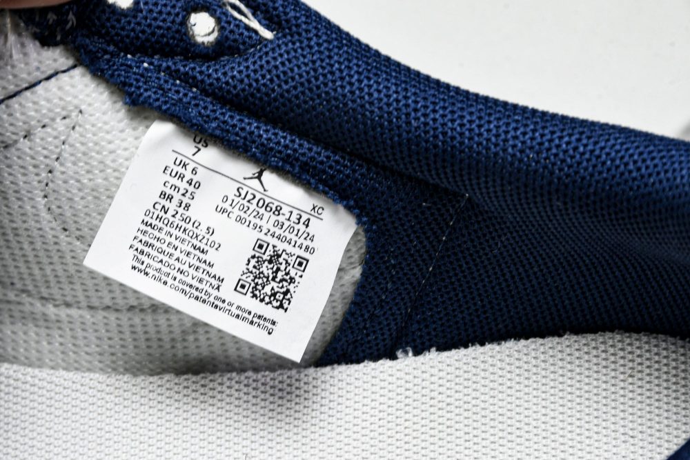 Travis Scott AJ1 Low x Stussy 'White Navy' (Custom) - Image 13
