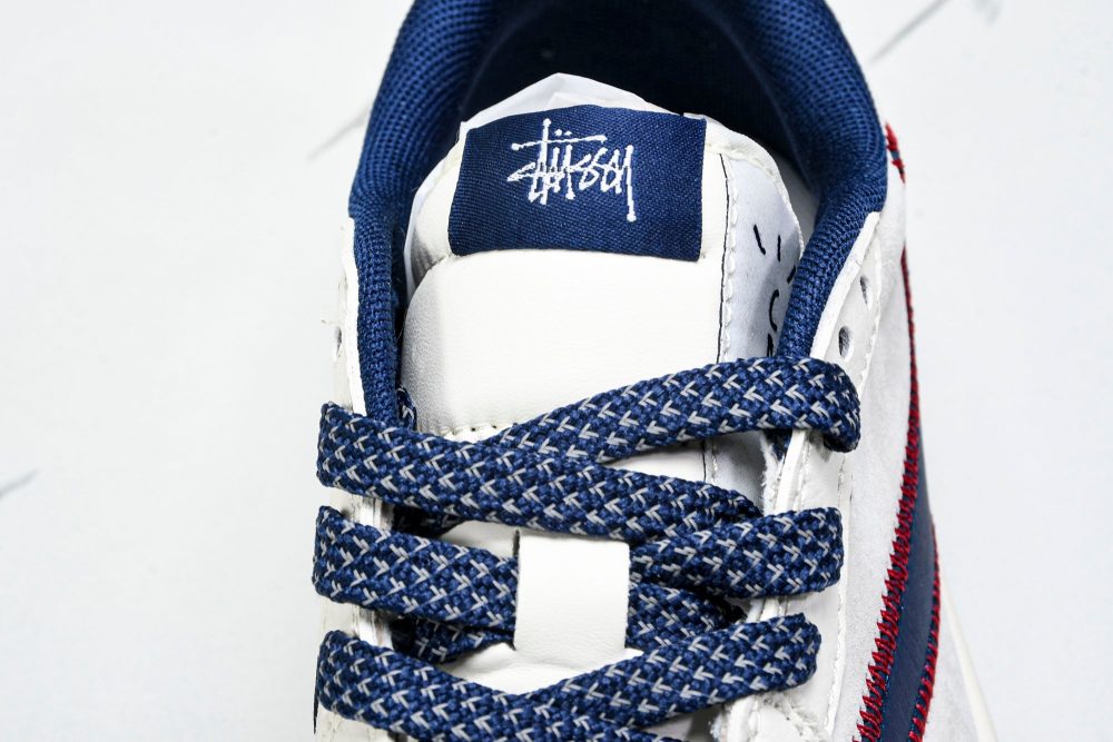 Travis Scott AJ1 Low x Stussy 'White Navy' (Custom) - Image 11