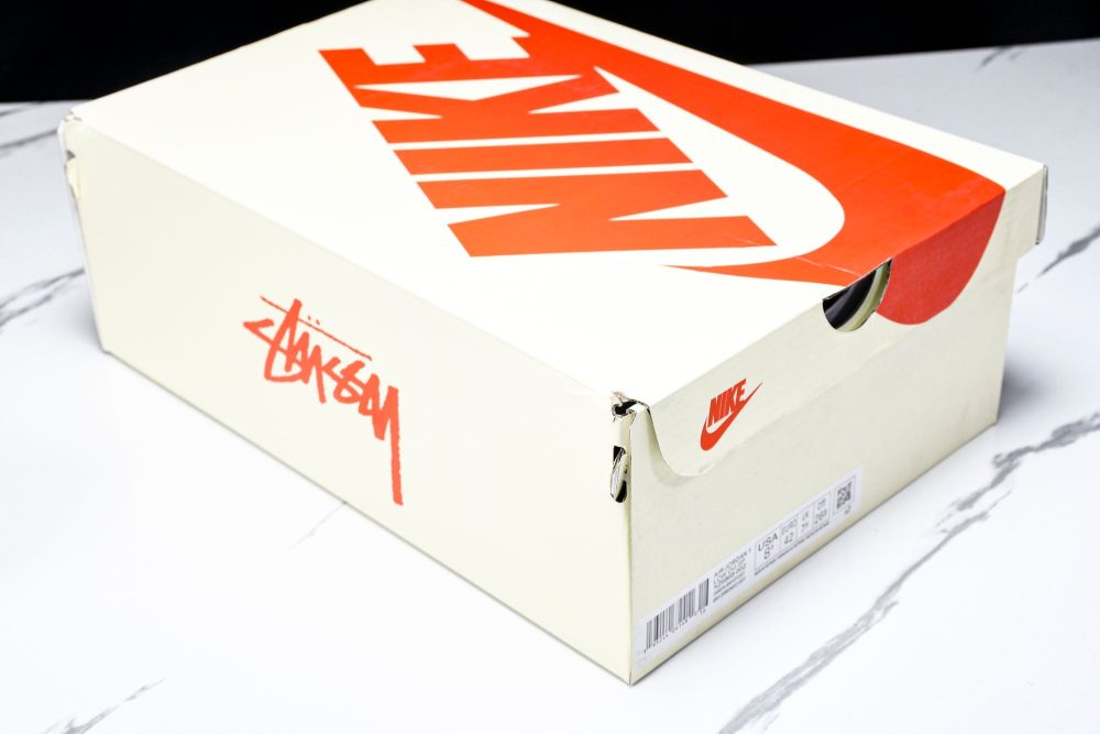 Travis Scott AJ1 Low x Stussy 'White Black' (Custom) - Image 29