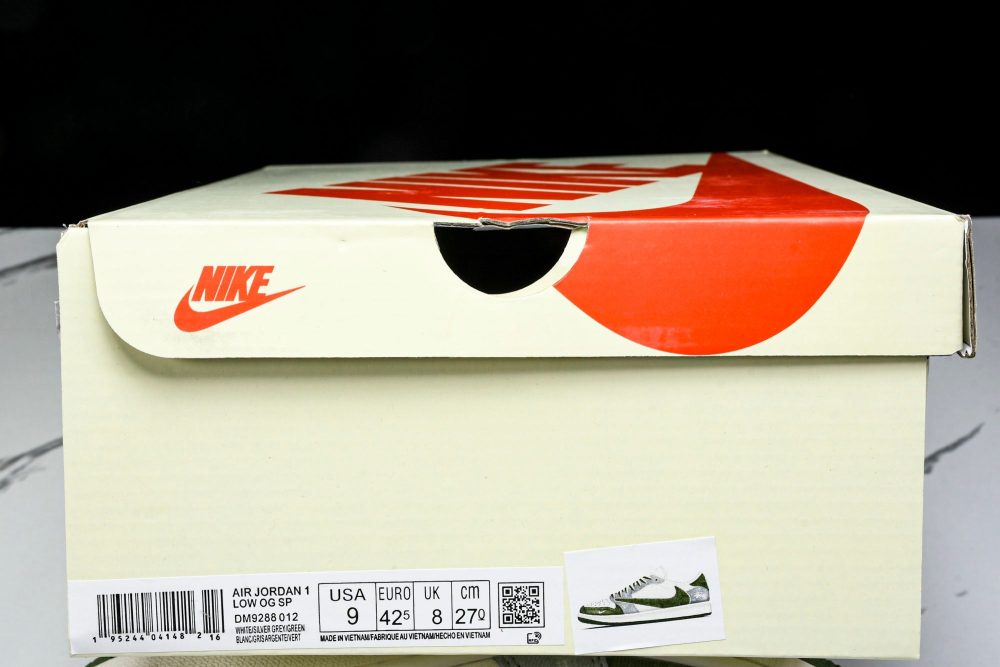 Travis Scott AJ1 Low x Stussy 'Green Grey' (Custom) - Image 30