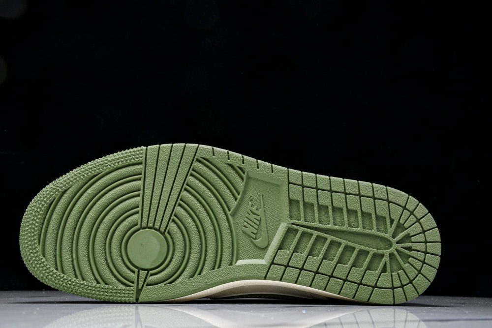 Travis Scott AJ1 Low x Stussy 'Green Grey' (Custom) - Image 5