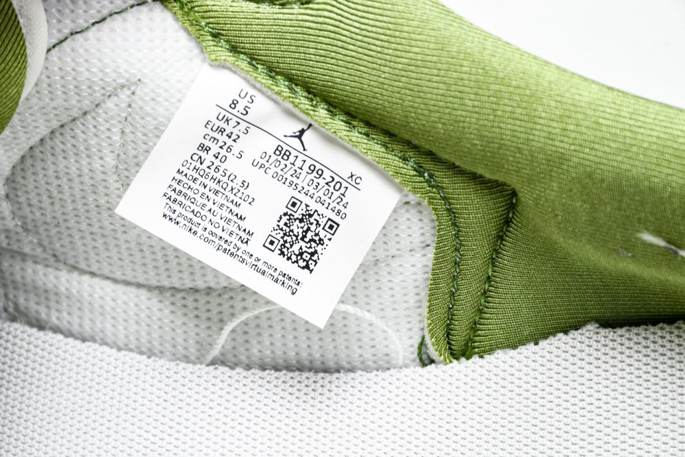 Travis Scott AJ1 Low x Stussy 'Green White' (Custom) - Image 13