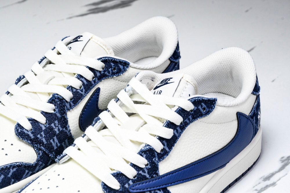 Travis Scott AJ1 Low x NY Yankees (Custom) - Image 20