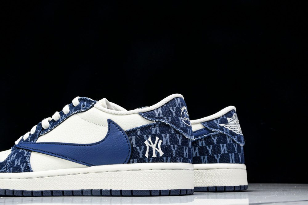Travis Scott AJ1 Low x NY Yankees (Custom) - Image 8