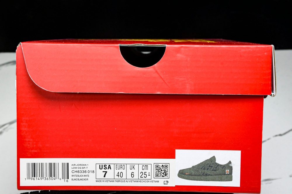 Travis Scott AJ1 Low x Year of The Snake 'Black Red' (Custom) - Image 30