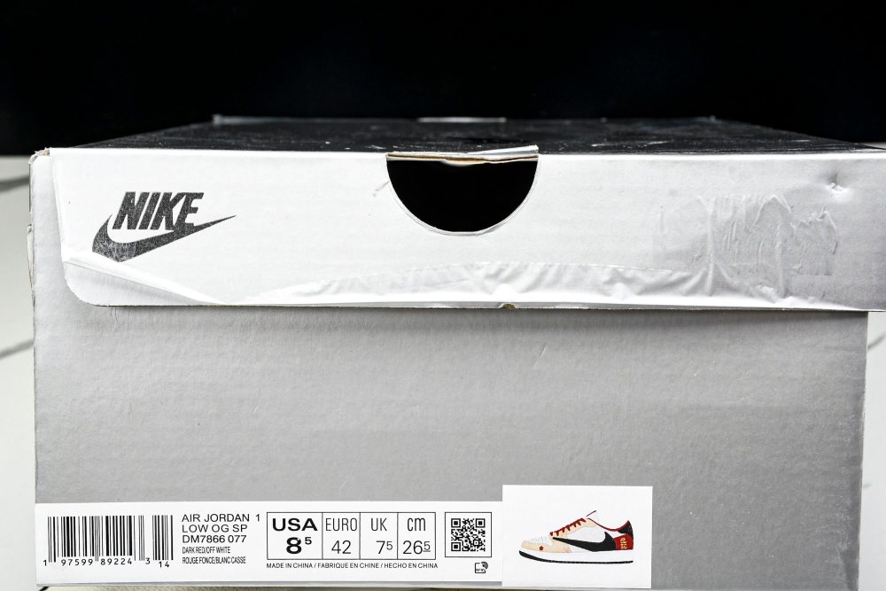 Travis Scott AJ1 Low x Year of The Snake 'Beige Red' (Custom) - Image 30