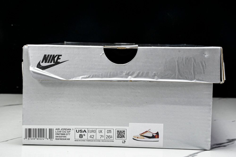 Travis Scott AJ1 Low x Year of The Snake 'Beige Red' (Custom) - Image 28