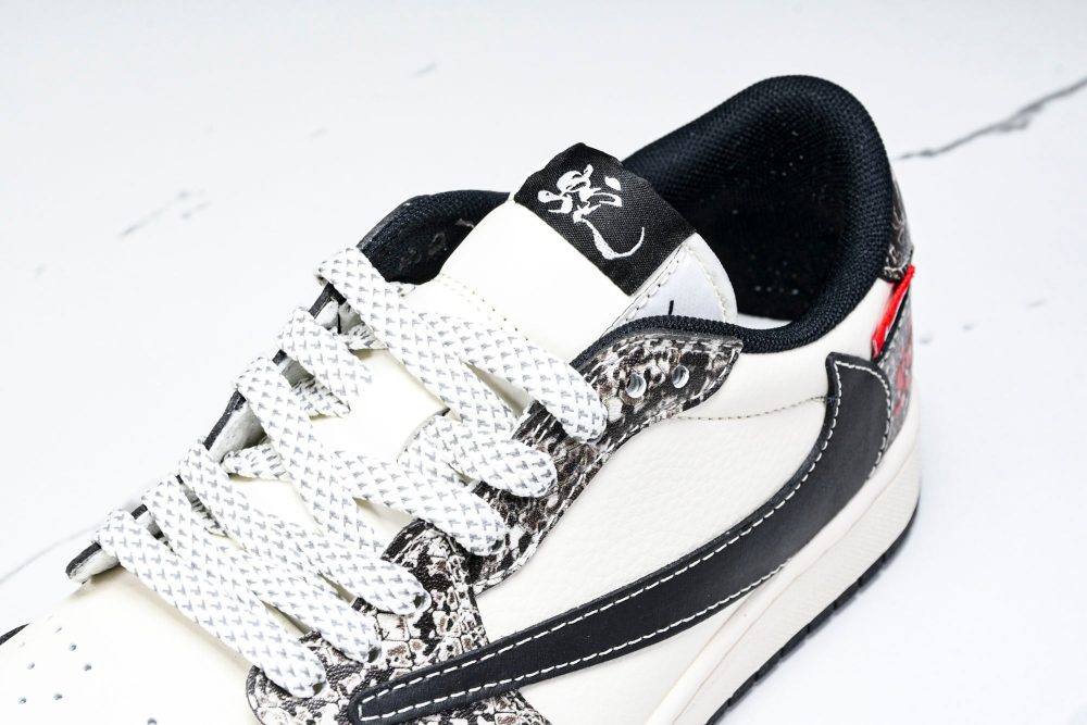 Travis Scott AJ1 Low x Year of The Snake 'Grey Black' (Custom) - Image 10