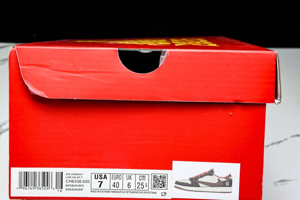 Travis Scott AJ1 Low x Year of The Snake 'Brown Red' (Custom) - Image 30