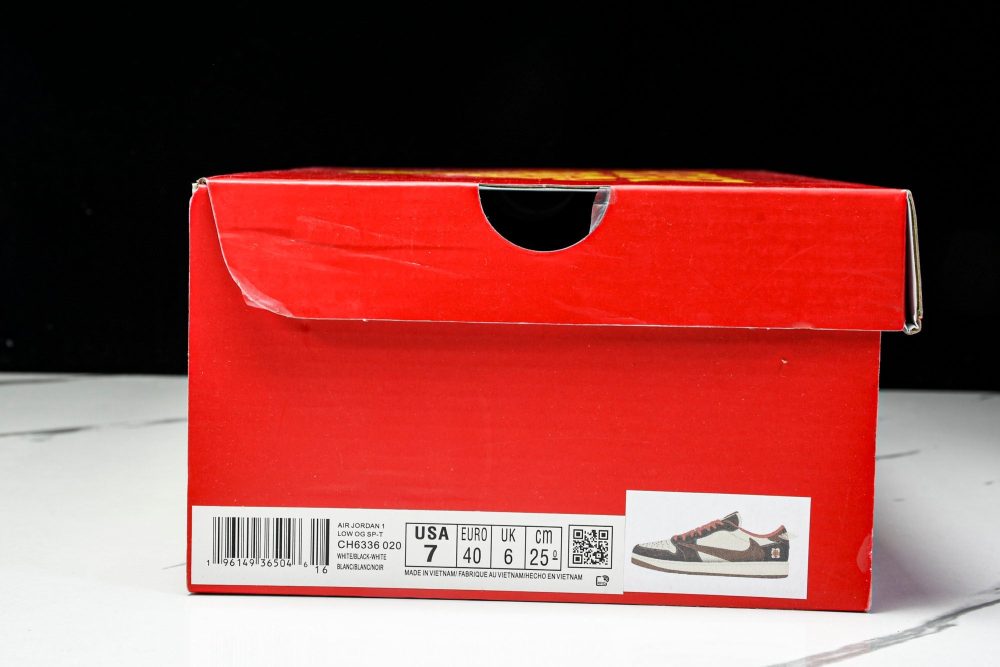 Travis Scott AJ1 Low x Year of The Snake 'Brown Red' (Custom) - Image 28