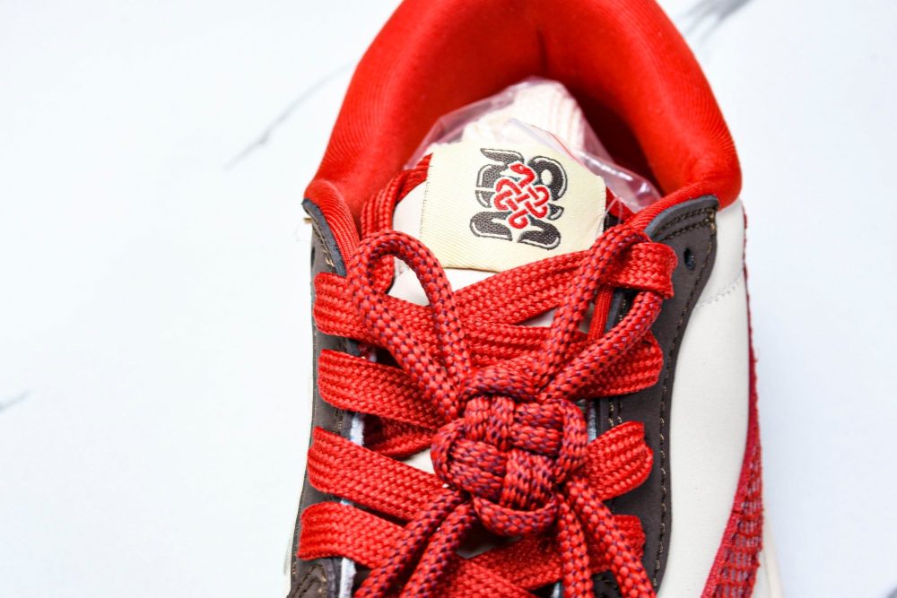Travis Scott AJ1 Low x Year of The Snake 'Brown Red' (Custom) - Image 11