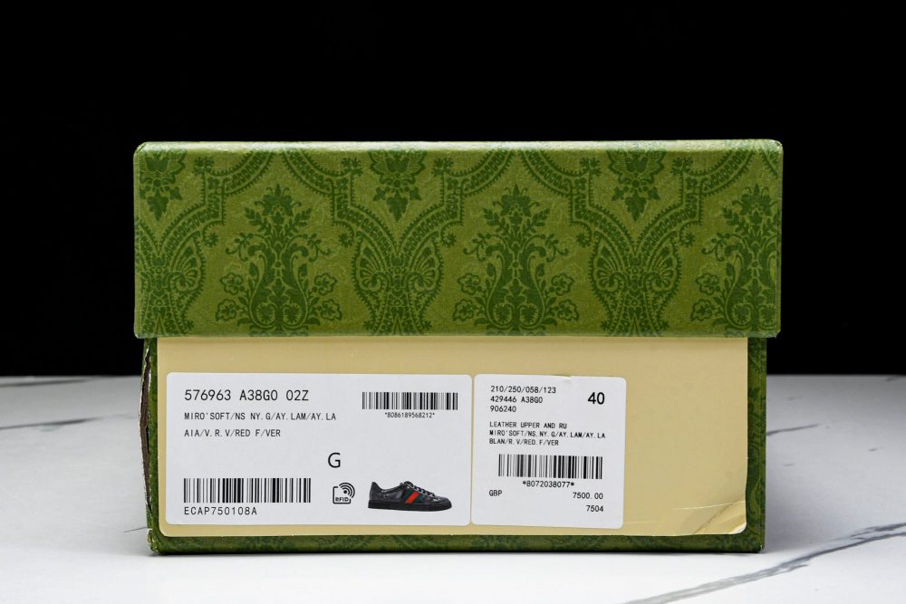Guссi Ace Web 'Glossy Black Monogram' - Image 25