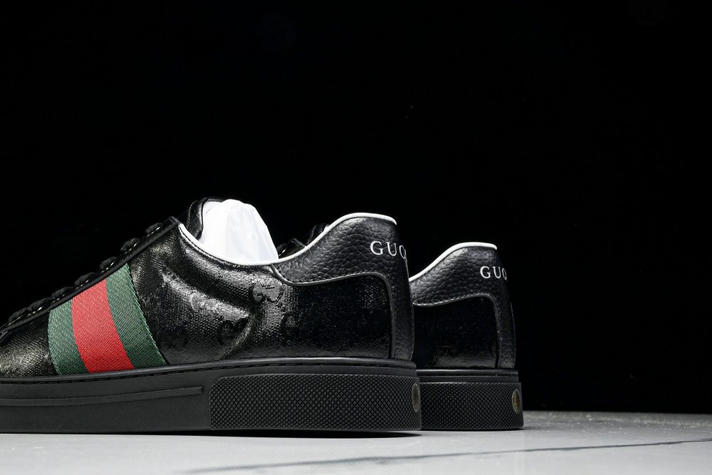 Guссi Ace Web 'Glossy Black Monogram' - Image 8
