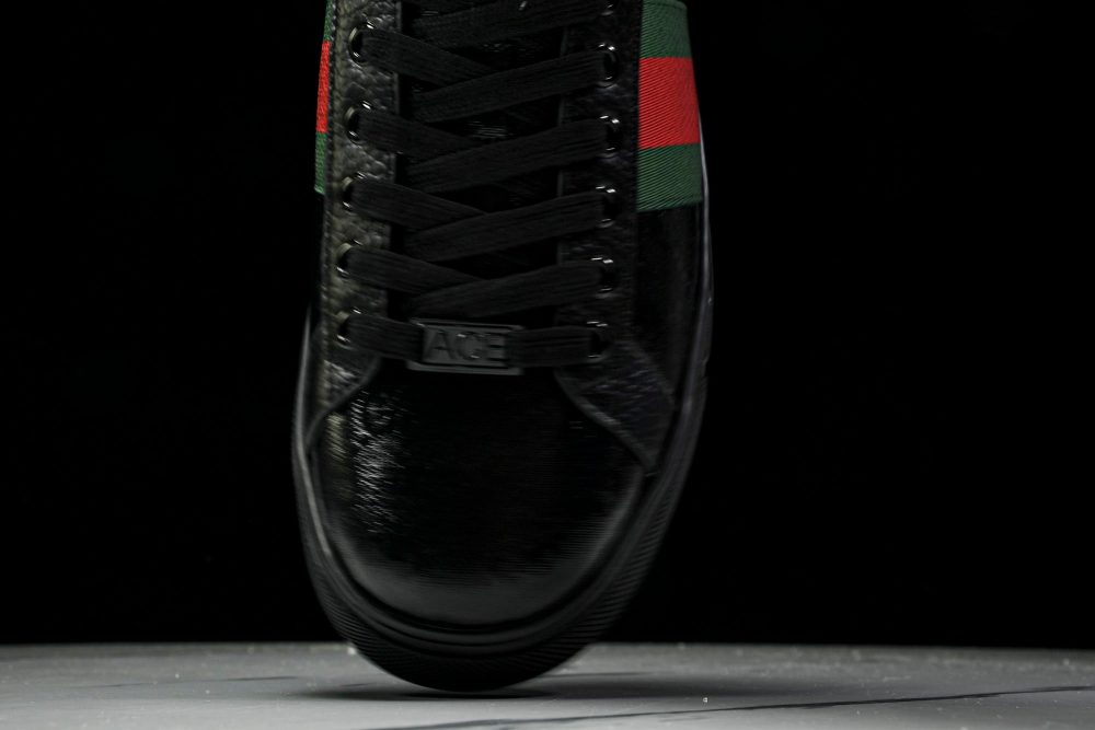 Guссi Ace Web 'Glossy Black Monogram' - Image 6