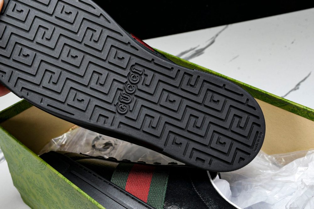 Guссi Ace Web 'Glossy Black Monogram' - Image 38