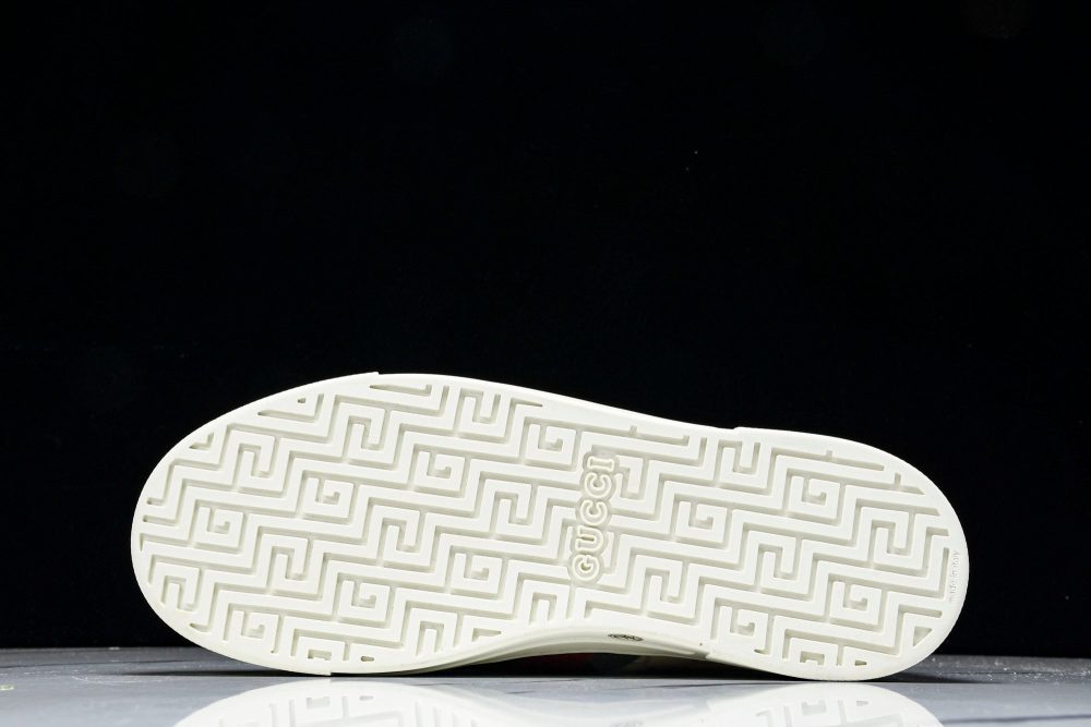 Guссi Ace Web 'Embossed Beige Monogram' - Image 6