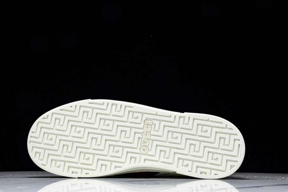 Guссi Ace Web 'Embossed White Monogram' - Image 5