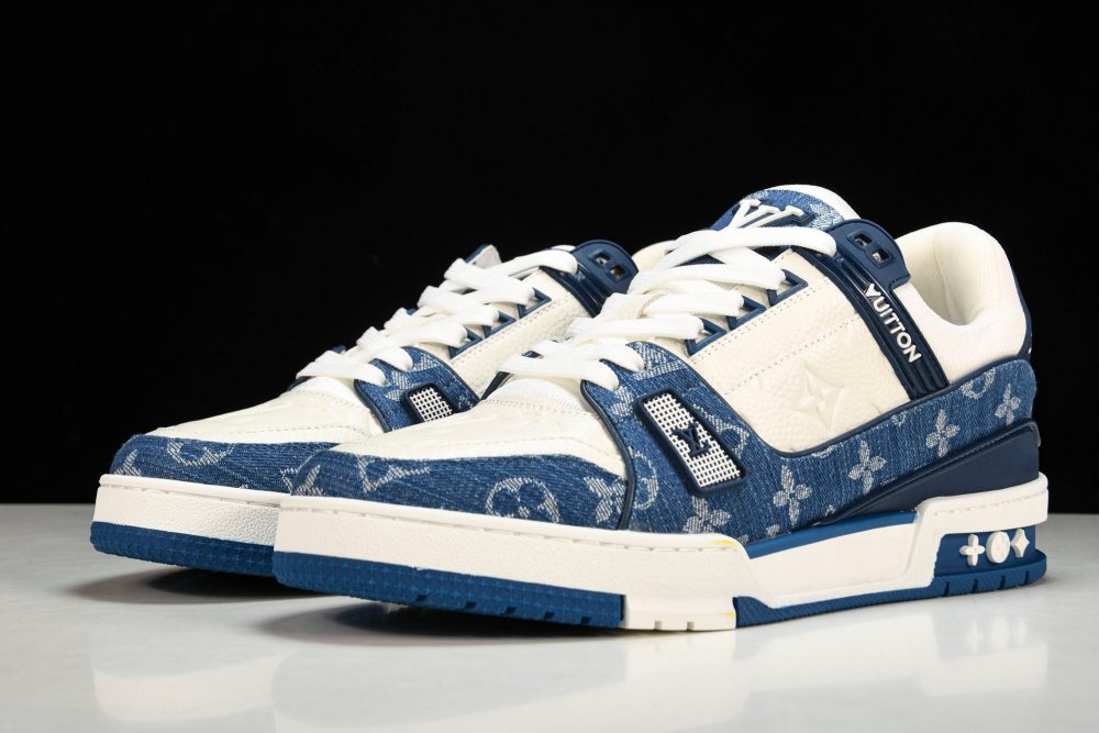 Louis Vuittоп Trainer Low 'Monogram Denim White Blue' - Image 2