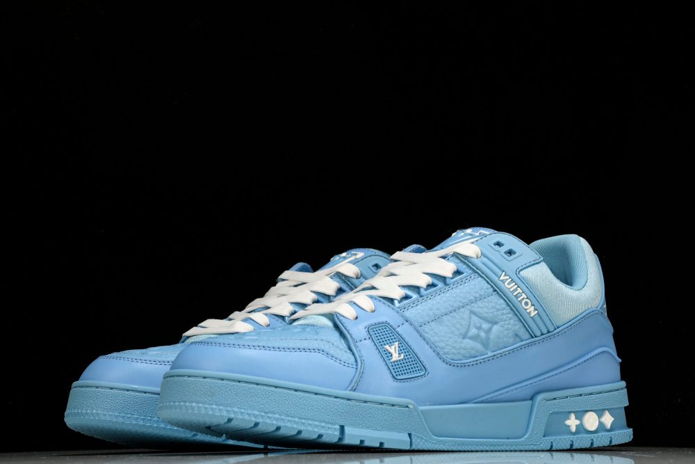 Louis Vuittоп Trainer Low 'Blue Embossed' - Image 2