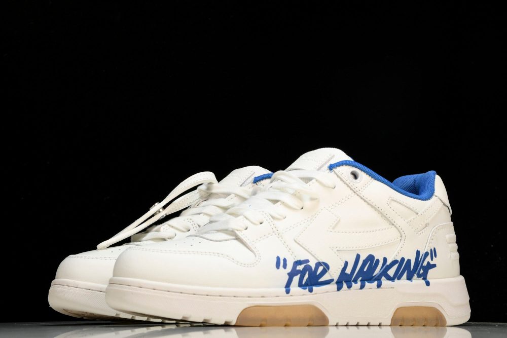Off-White Out Of Office OOO Low Top "For Walking" - White Blue - Image 2