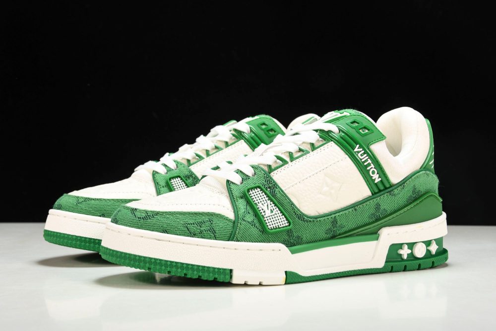 Louis Vuittоп Trainer Low 'Monogram Denim Green' - Image 2