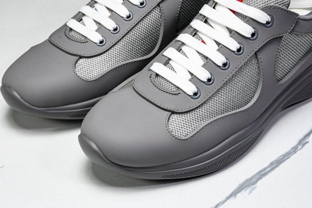Prada America's Cup Sneaker Soft Rubber 'Steel Grey' - Image 17
