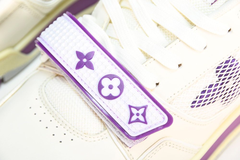 Louis Vuittоп Trainer Low Velcro Strap 'Violet Mesh' - Image 12