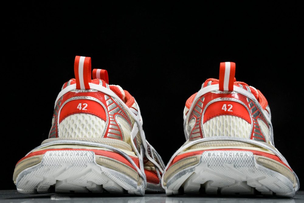 3XL Sneaker Extreme Lace 'White Orange' - Image 7
