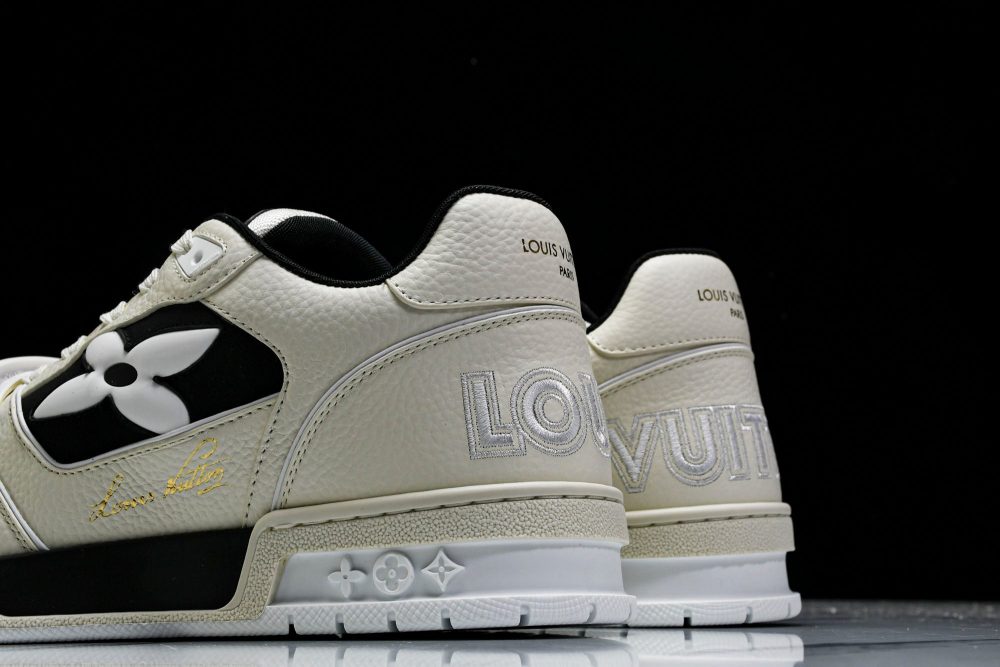 Louis Vuittоп Trainer Low Velcro Strap 'Black White' - Image 8