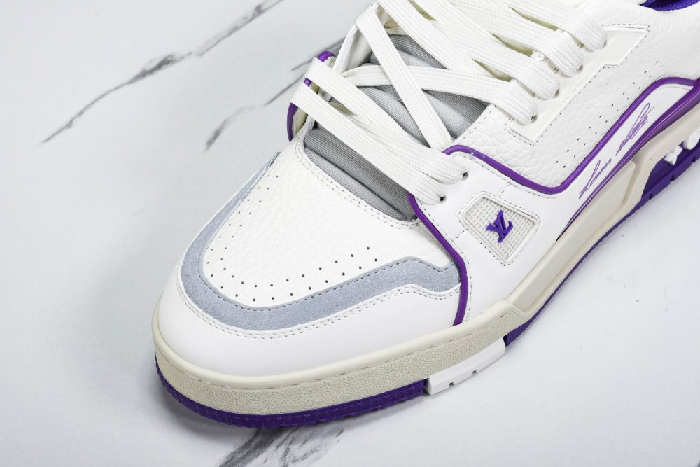 Louis Vuittоп Trainer Low 'Signature White Violet' - Image 9