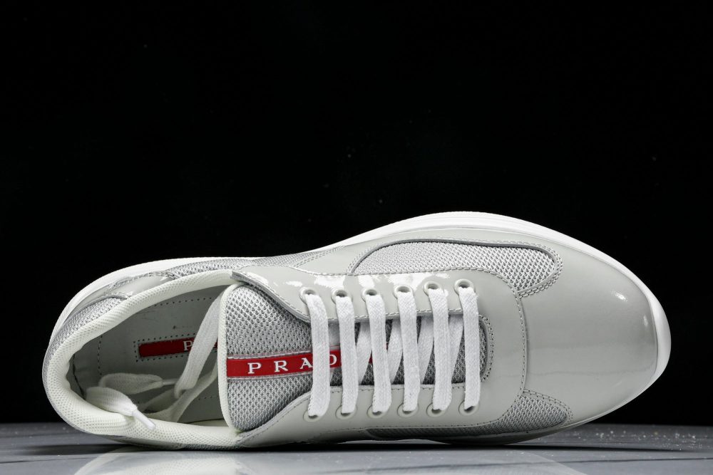 Prada America's Cup Sneaker 'Pearl Silver' - Image 4
