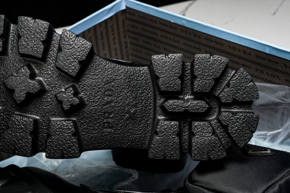 Prada Monolith Boots with Pouch 'Black' - Image 24
