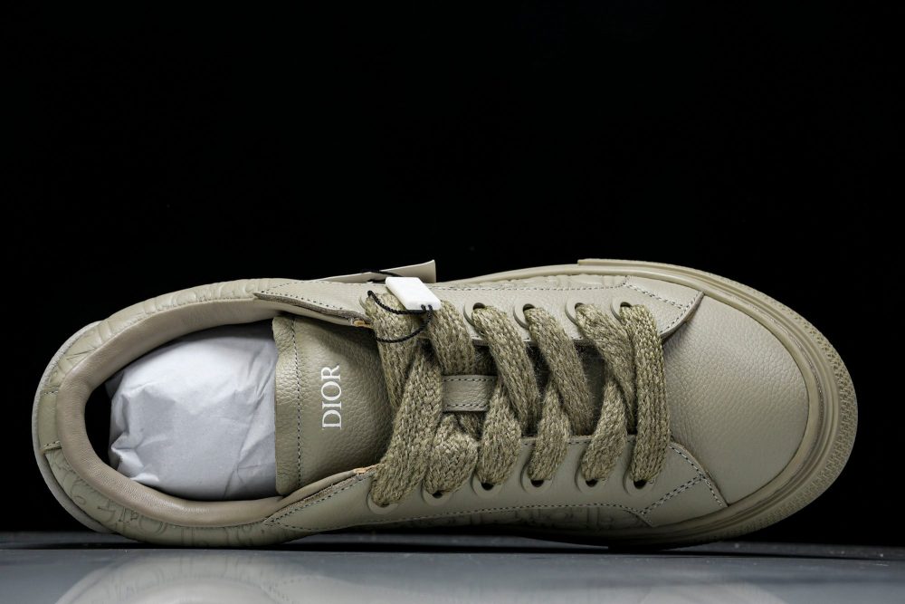 D1or B33 Gravity Leather 'Oblique Triple Beige' - Image 4