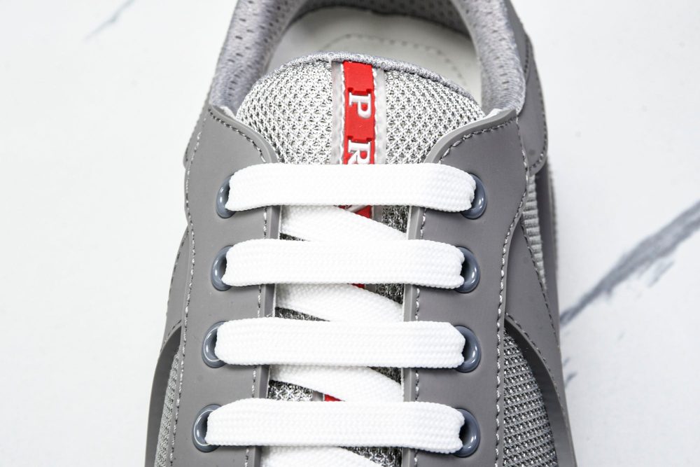 Prada America's Cup Sneaker Soft Rubber 'Steel Grey' - Image 11