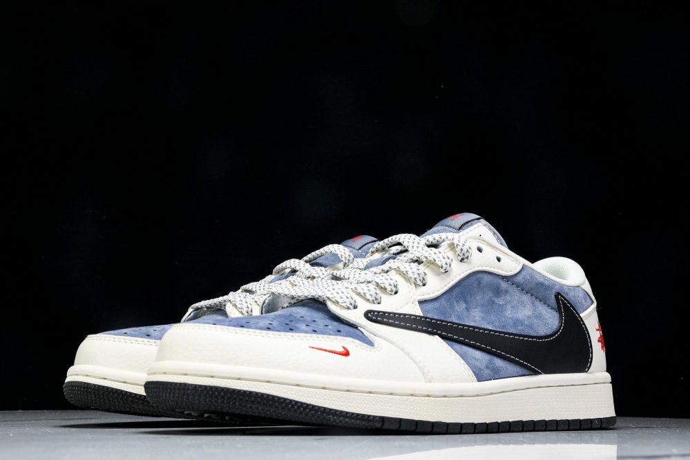 Travis Scott AJ1 Low x Stussy 'Playstation' (Custom) - Image 2
