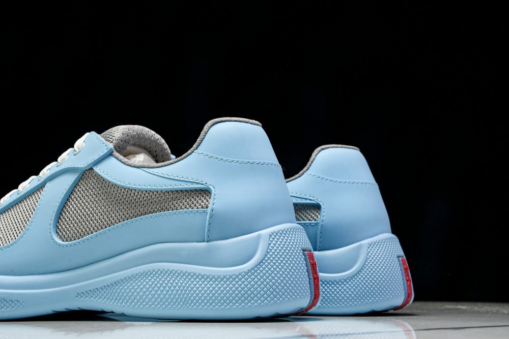 Prada America's Cup Sneaker Soft Rubber 'Light Blue' - Image 8