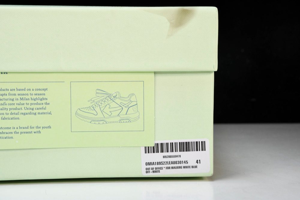 Off-White Out Of Office OOO Low Top "For Walking" - White Blue - Image 30